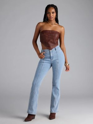 Timeless And True High-Rise Bootcut Denim Jeans