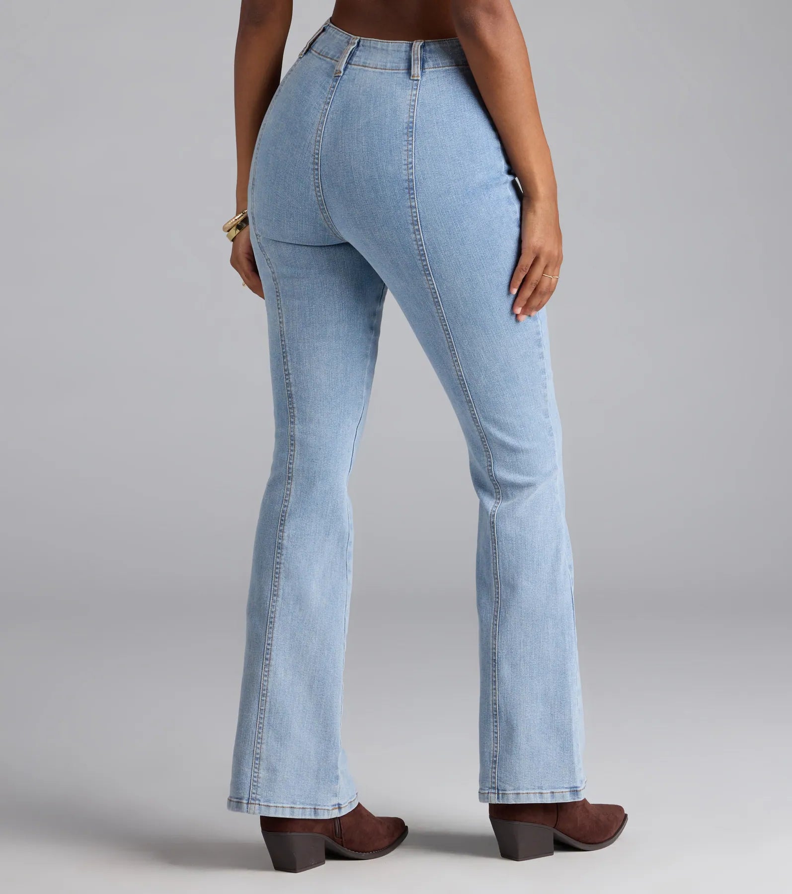 Timeless And True High-Rise Bootcut Denim Jeans - Image 2