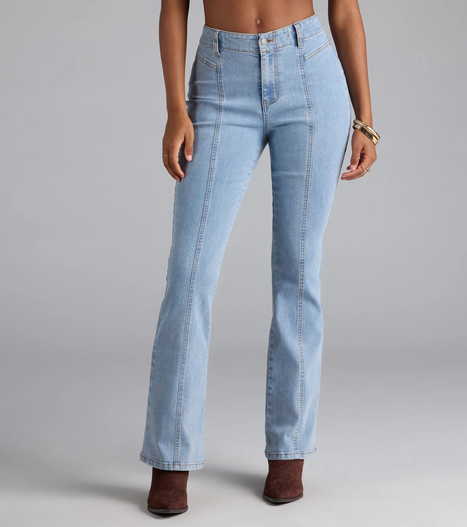 Timeless And True High-Rise Bootcut Denim Jeans - Image 3