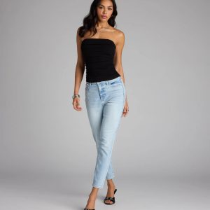 Sculpt And Serve High-Rise Skinny Denim Jeans