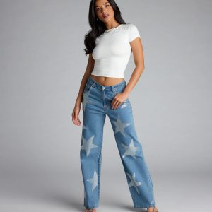 Starstruck Straight-Leg Denim Jeans