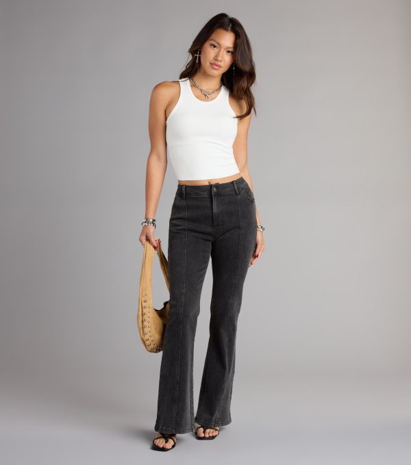 Wild Star Cheetah Mid-Rise Denim Jeans - Image 3