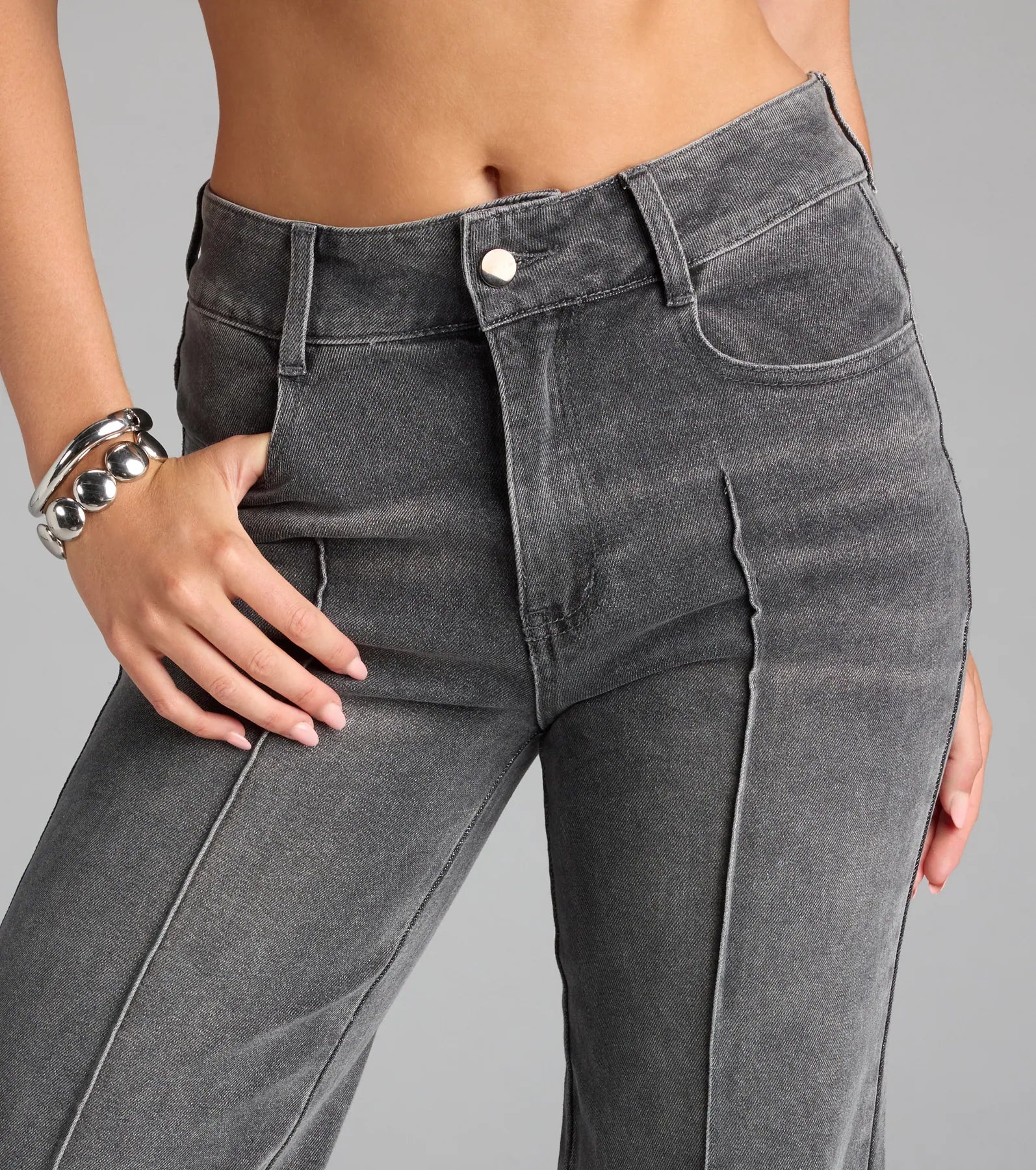 Street Sleek Straight Leg Denim Jeans - Image 3