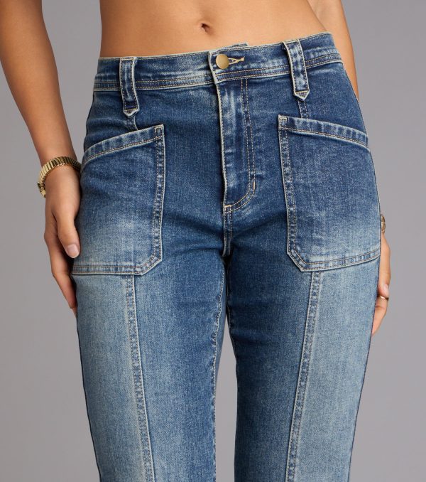 Street Flare Mid-Rise Flare Denim Jeans - Image 3