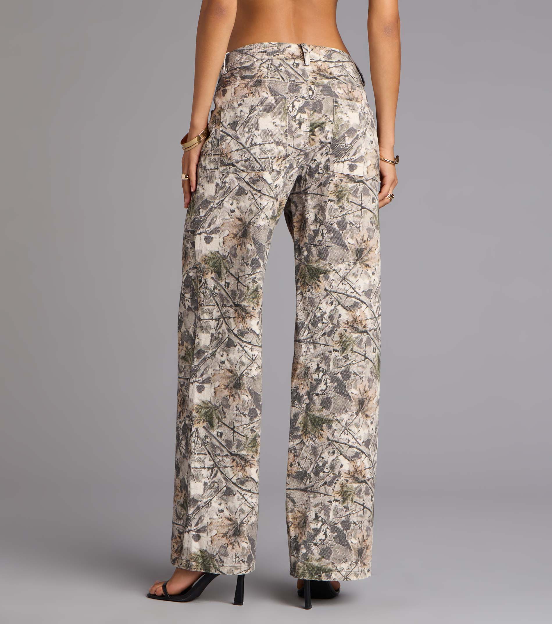Off Duty Mid-Rise Camouflage Denim Jeans - Image 2