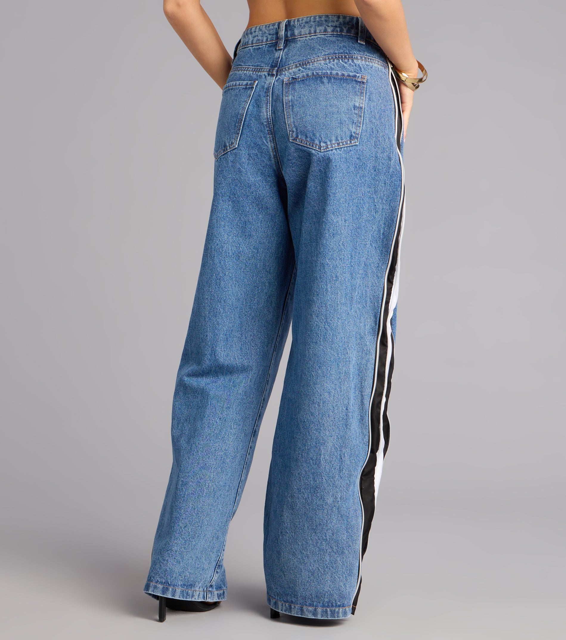 Street Circuit High-Rise Wide Leg Denim Jeans - Image 2