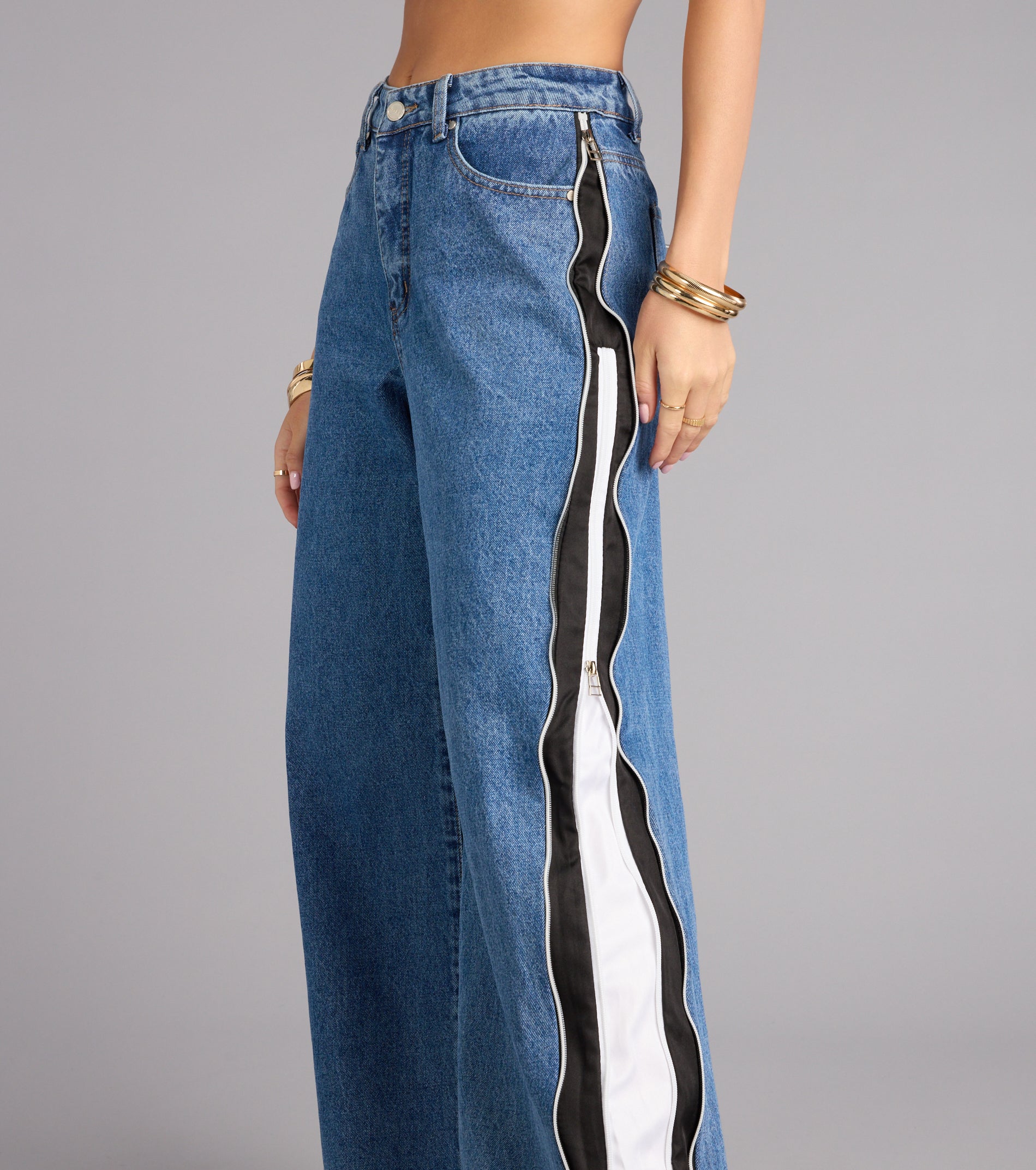 Street Circuit High-Rise Wide Leg Denim Jeans - Image 3