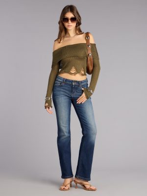 Effortlessly Cool Mid-Rise Flare Jeans