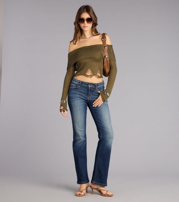 Effortlessly Cool Mid-Rise Flare Jeans