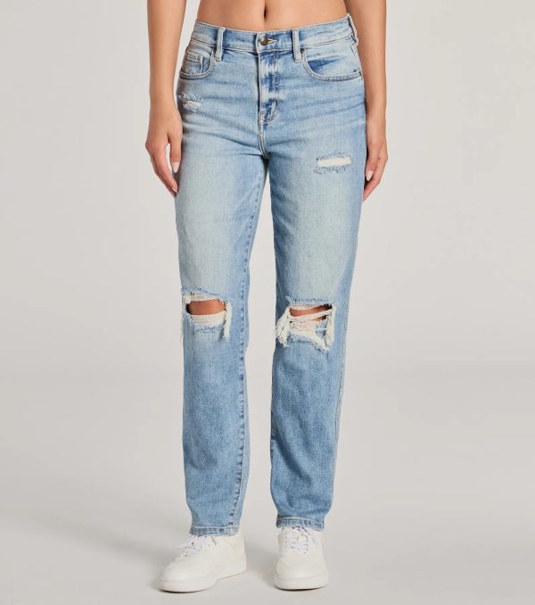 Rocky High-Rise Destructed Boyfriend Jeans - Image 4