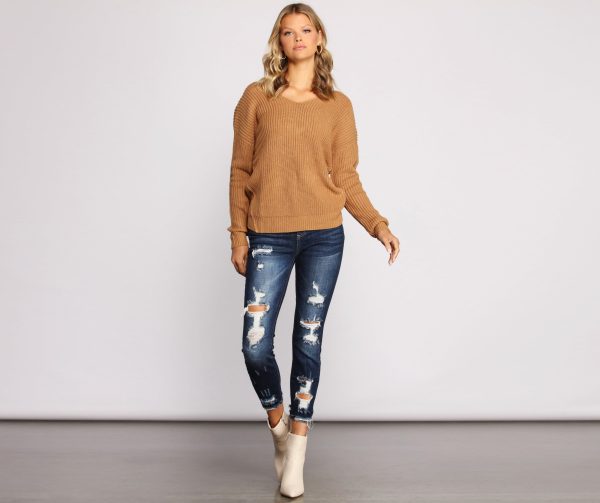 On Your Mind Distressed Cropped Skinny Jeans - Image 4