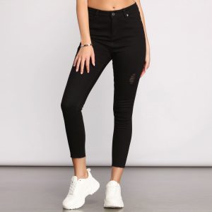 High Rise Stun On Them Cropped Skinny Jeans