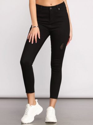 High Rise Stun On Them Cropped Skinny Jeans