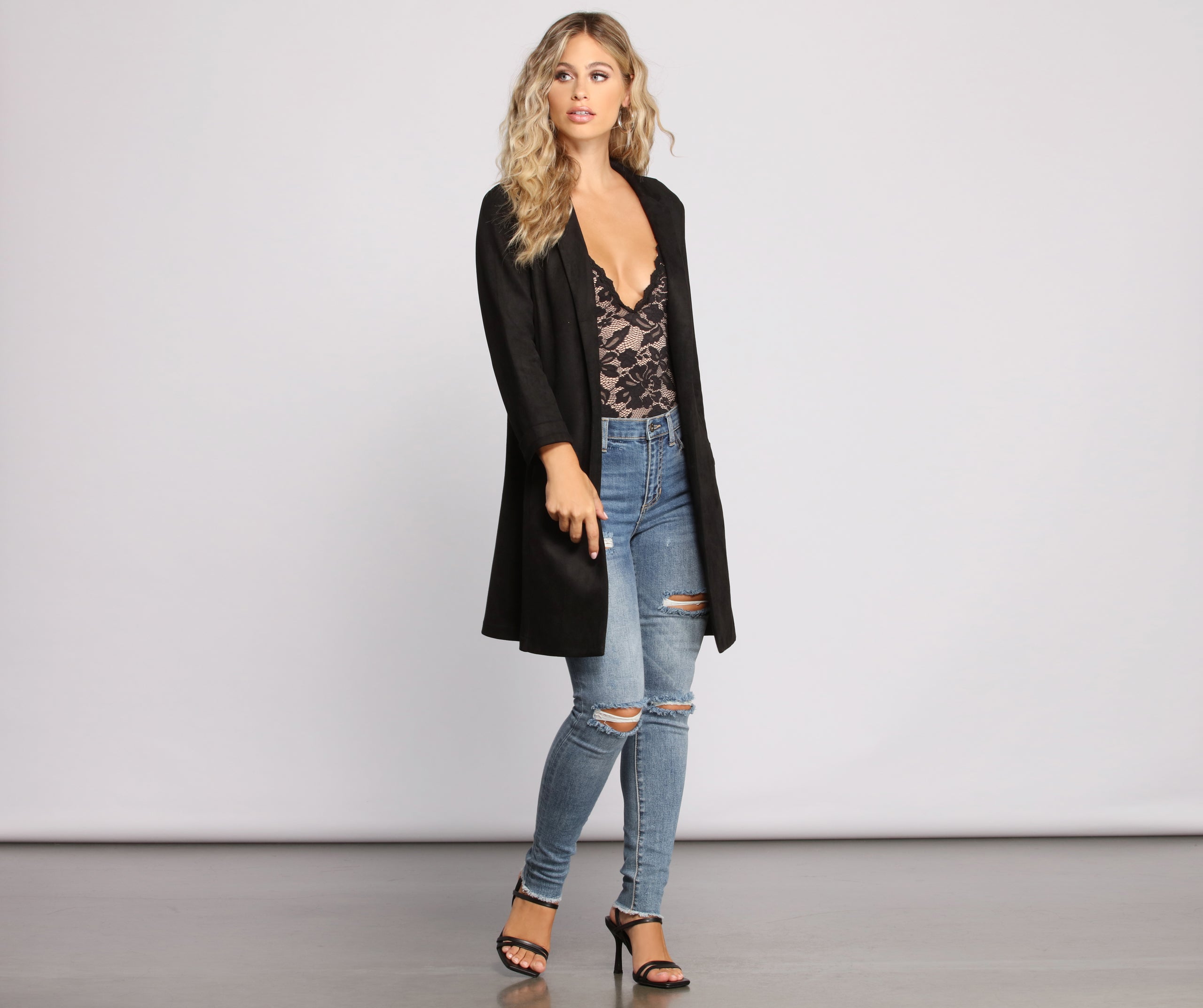 Taking Chances Destructed Raw Edge Skinny Jeans - Image 4