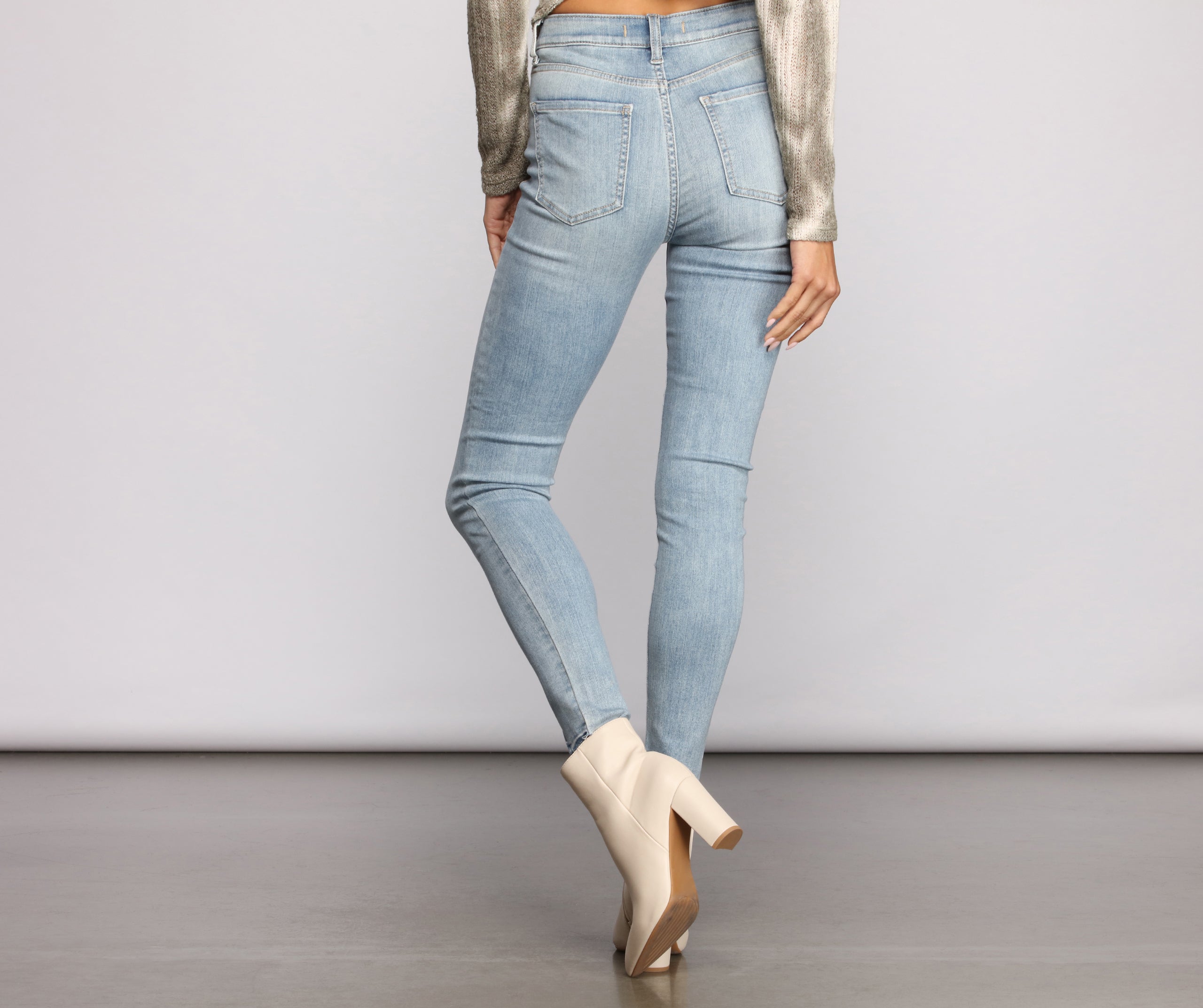 Bella Super High Rise Skinny Ankle Jeans - Image 2
