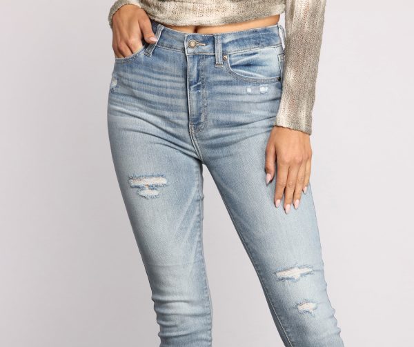 Bella Super High Rise Skinny Ankle Jeans - Image 3