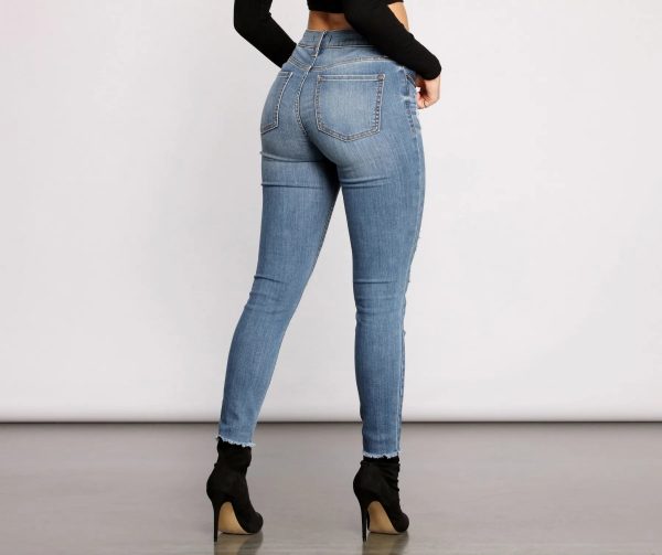 Clara High Rise Cropped Skinny Jeans - Image 2