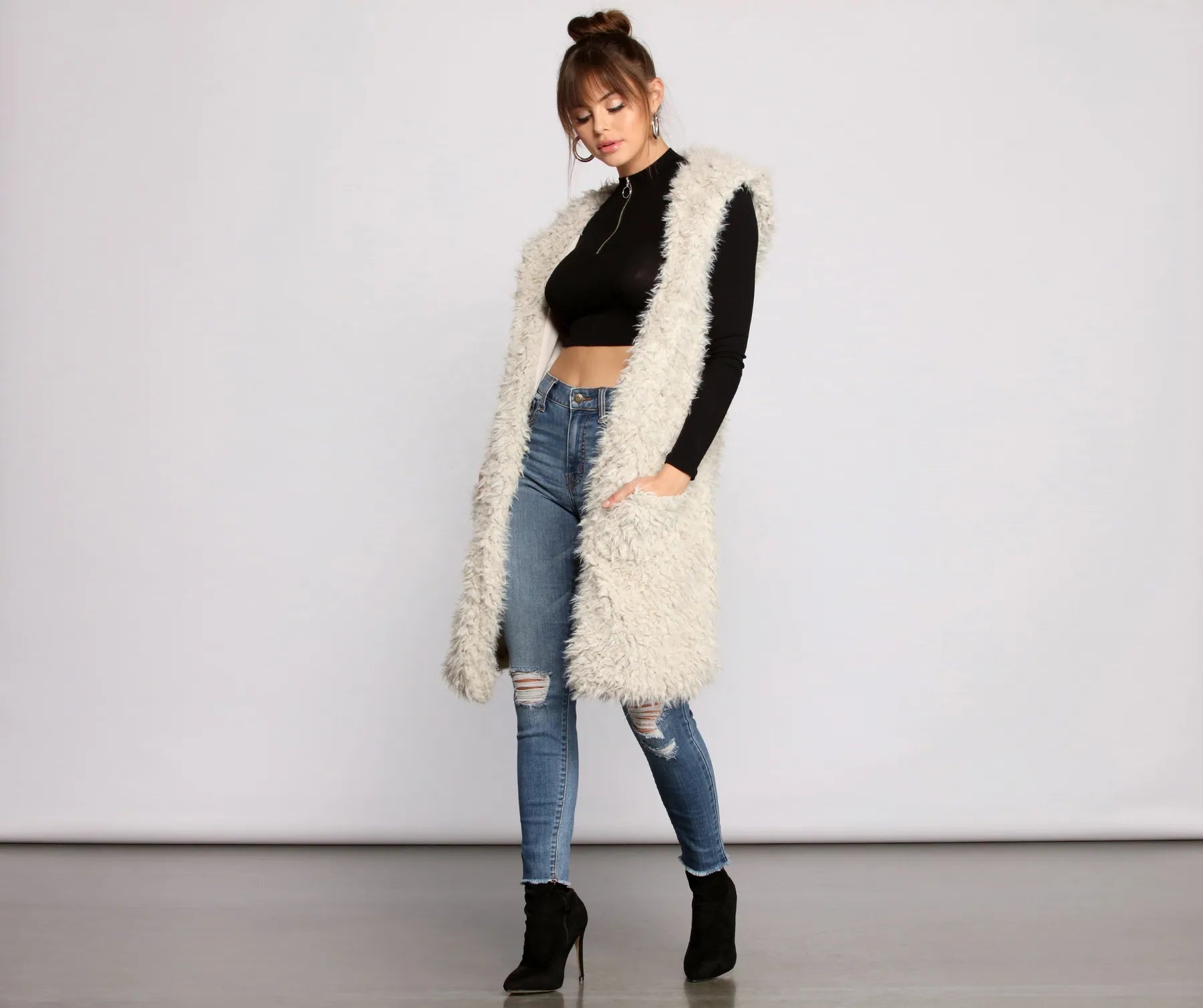 Clara High Rise Cropped Skinny Jeans - Image 4