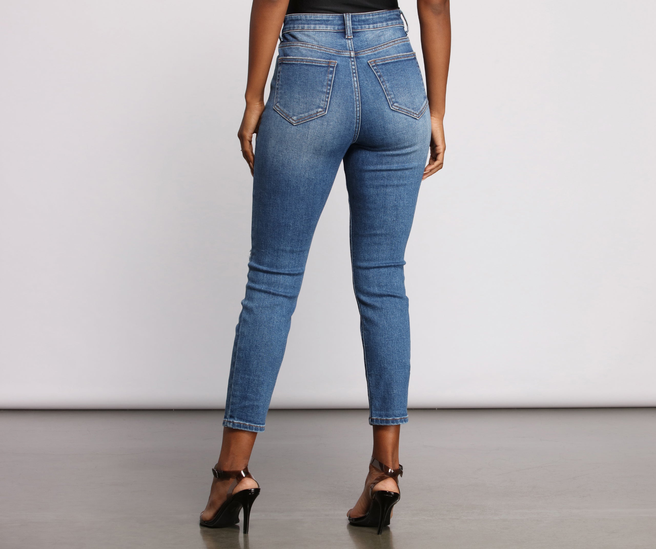 Stun and Strut High Rise Skinny Jeans - Image 2