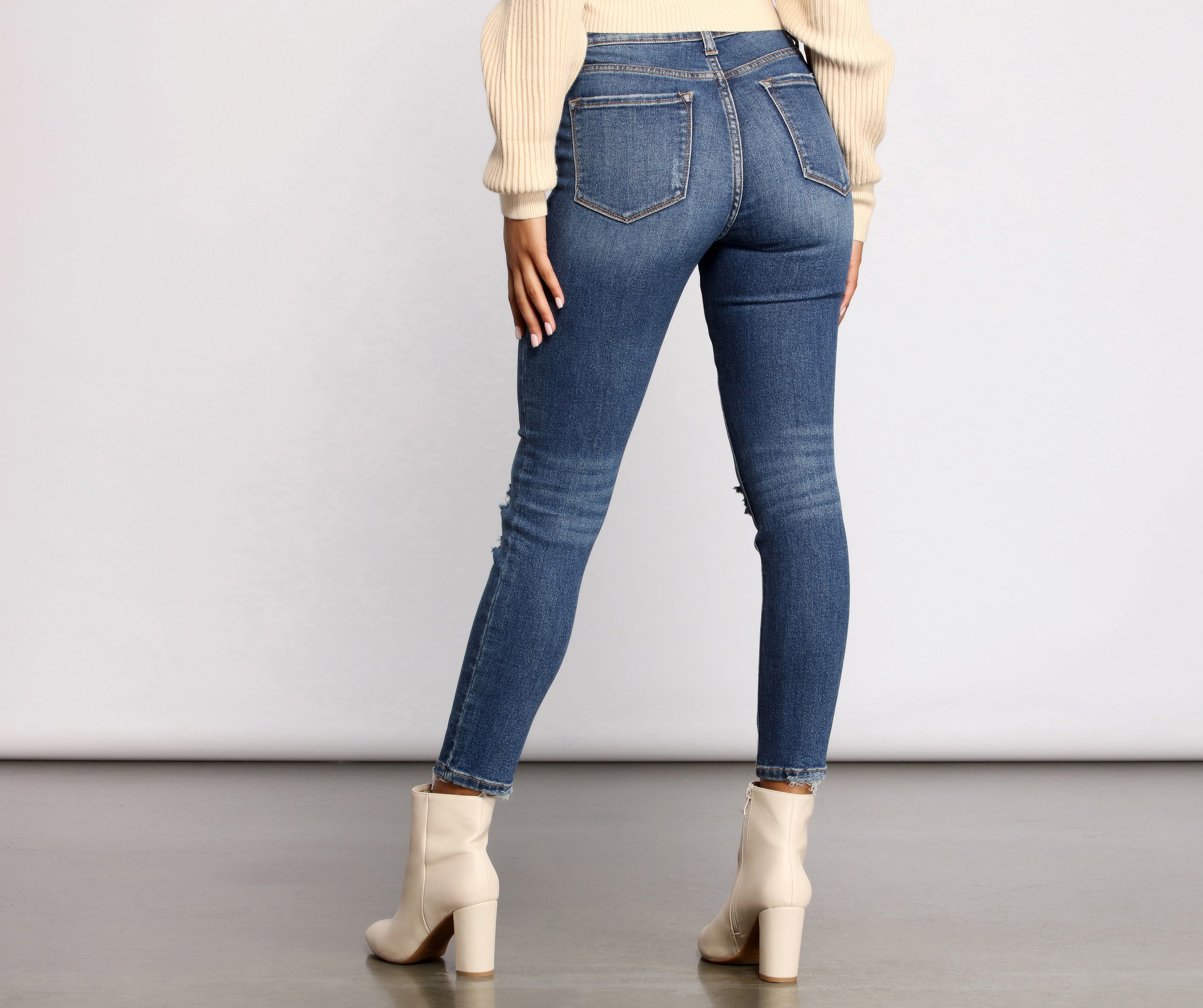 Raise It Up High Rise Skinny Jeans - Image 2