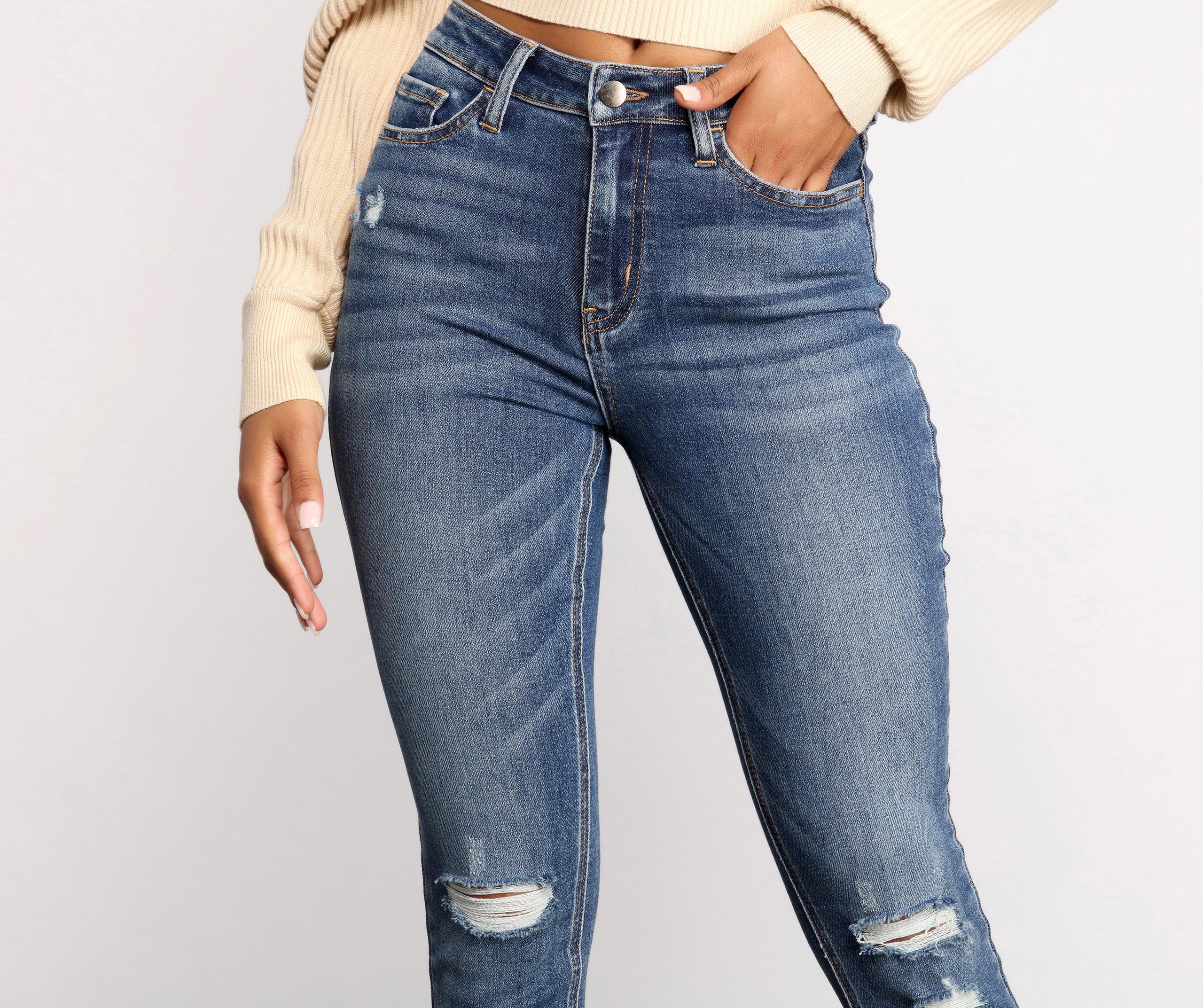Raise It Up High Rise Skinny Jeans - Image 3