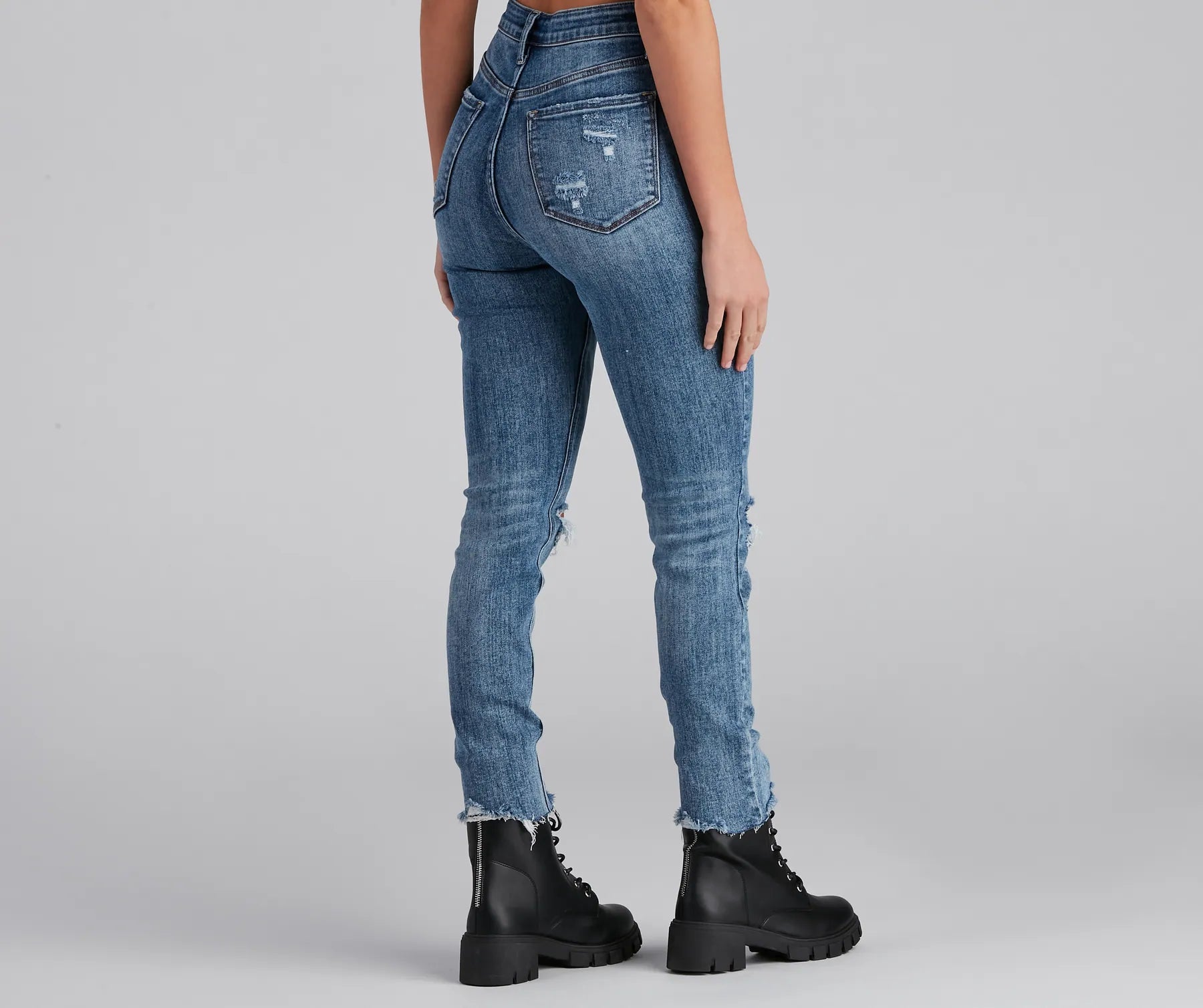 Taylor High Rise Cropped Skinny Jeans by Windsor Denim - Image 2