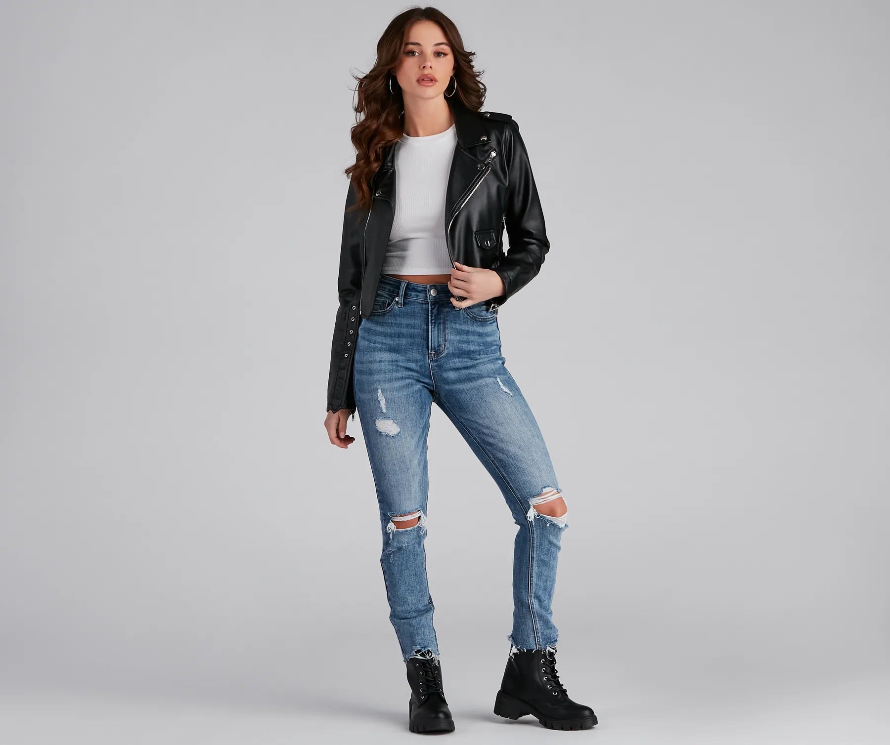 Taylor High Rise Cropped Skinny Jeans by Windsor Denim - Image 4