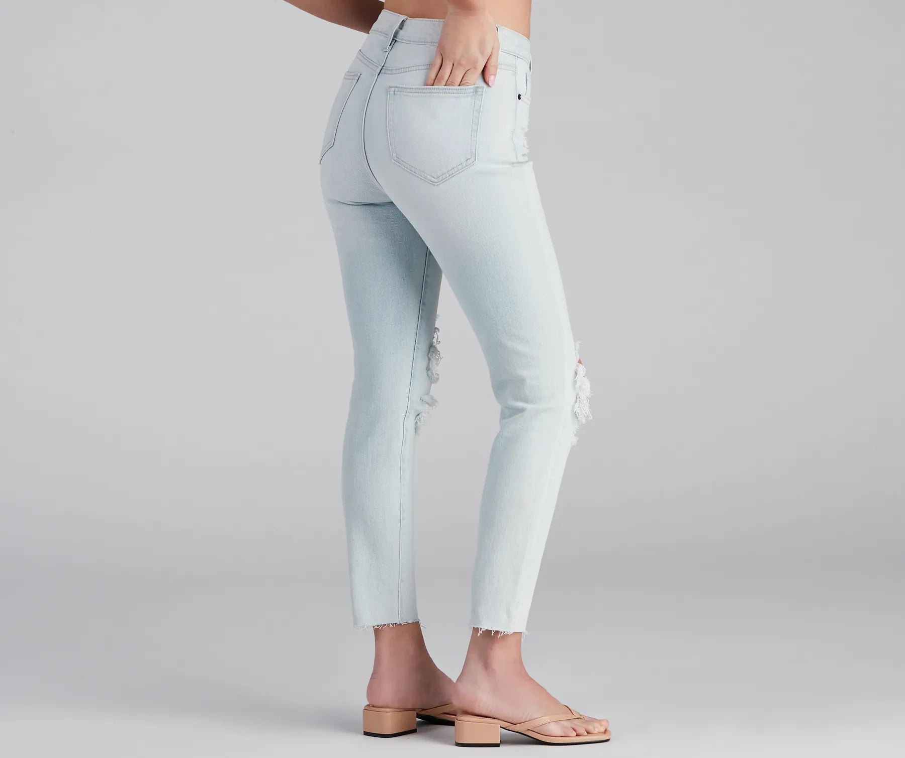 High-Rise Chic Style Skinny Jeans - Image 2