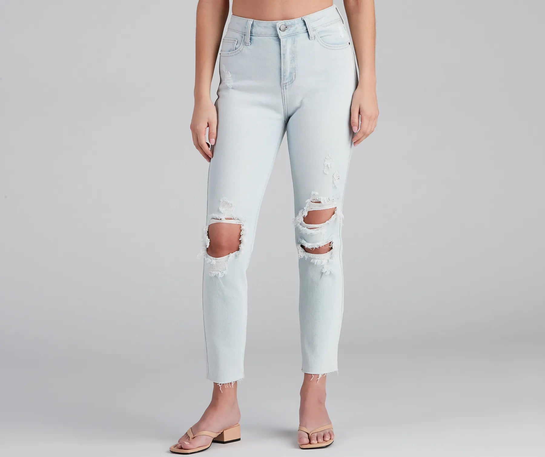 High-Rise Chic Style Skinny Jeans - Image 4