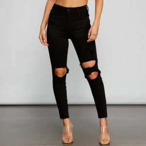 Sleek High Rise Skinny Jeans