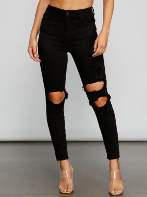 Sleek High Rise Skinny Jeans