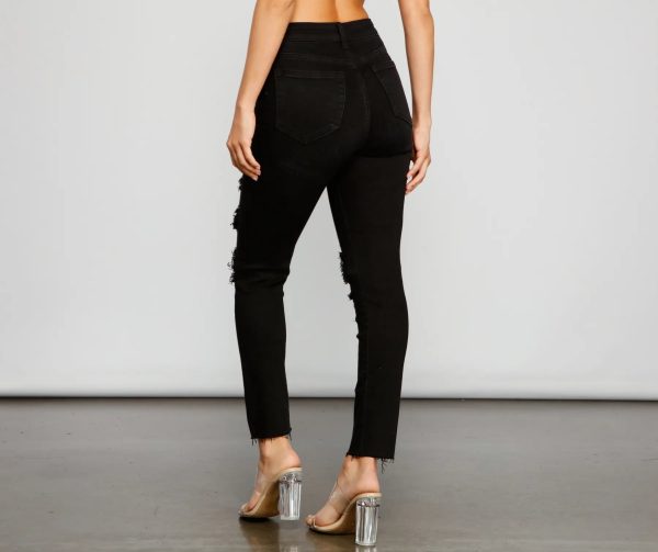 Sleek High Rise Skinny Jeans - Image 2