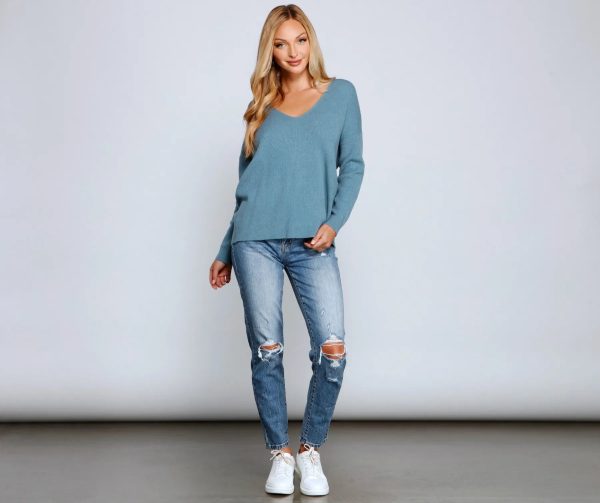 Tobi High Rise Destructed Mom Jeans - Image 3