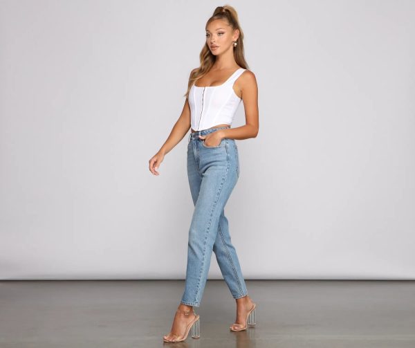 High-Rise Slim Straight Jeans - Image 5