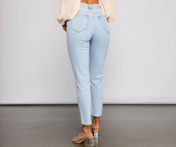 High Rise Chic Cropped Jeans - Image 2