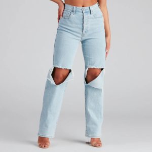 Good Vibes High Rise Boyfriend Jeans