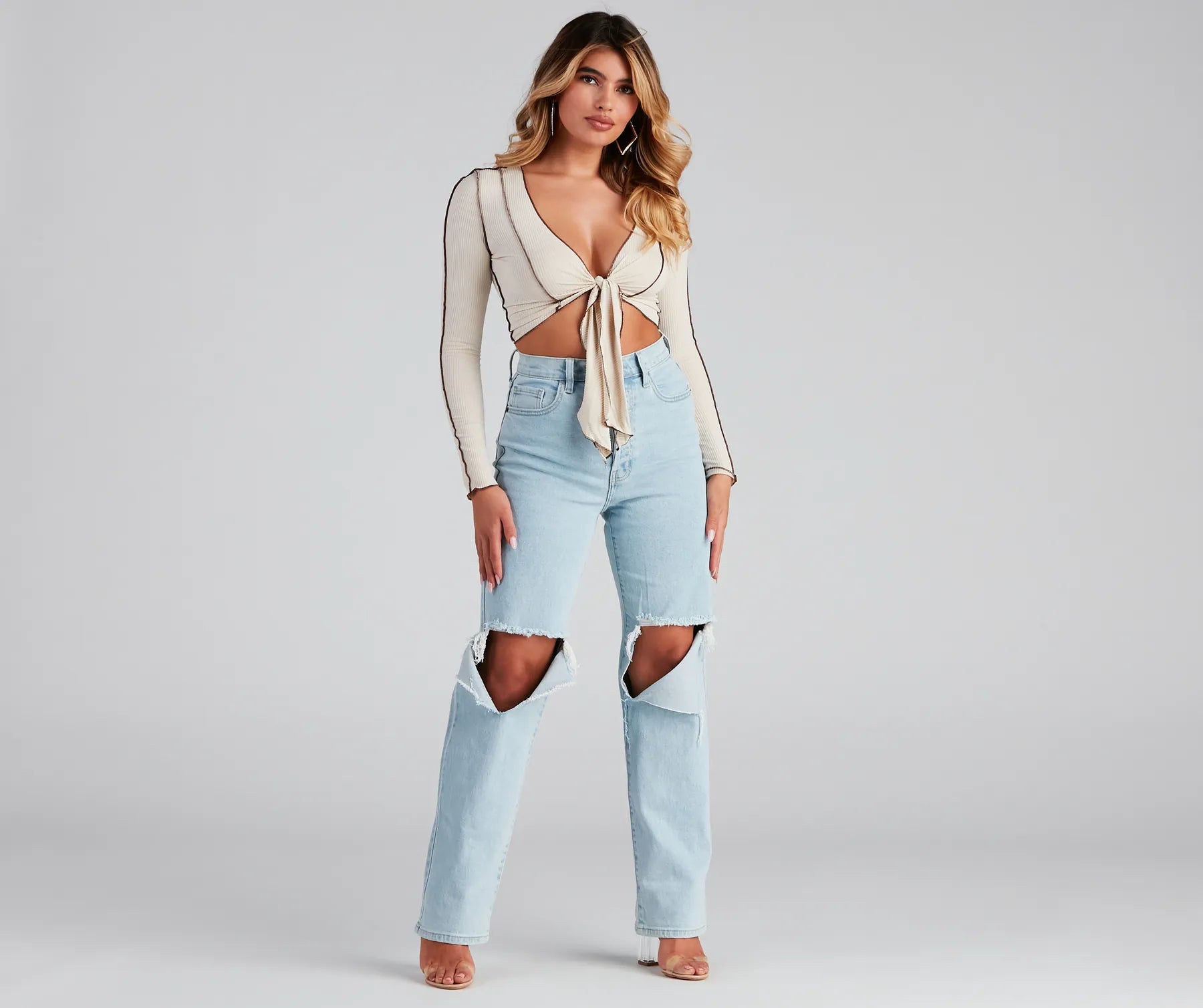 Good Vibes High Rise Boyfriend Jeans - Image 2
