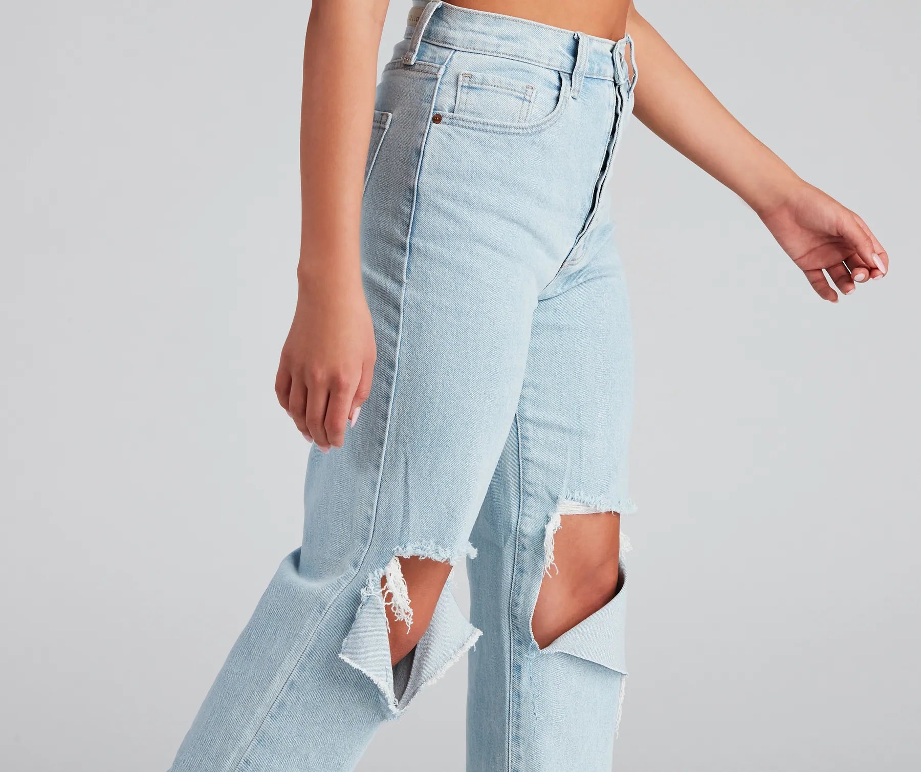 Good Vibes High Rise Boyfriend Jeans - Image 4