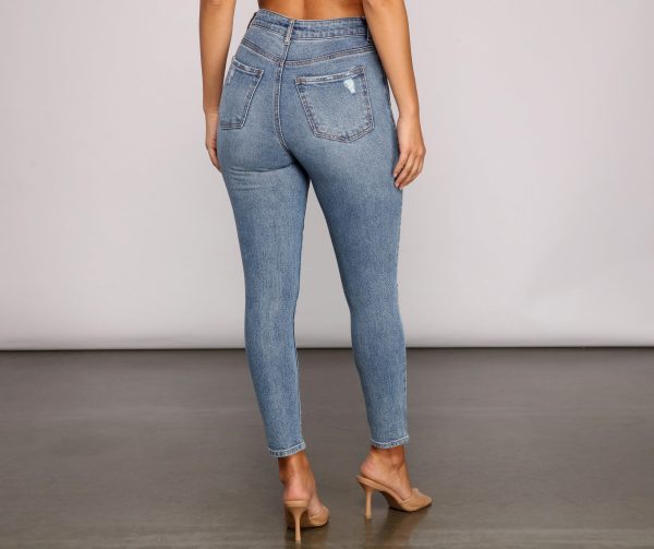 So Major High-Rise Destructed Skinny Jeans - Image 2