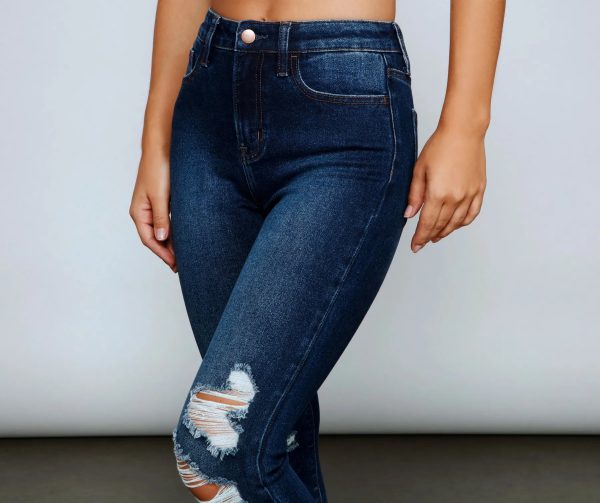 Taylor High Rise Cropped Skinny Jeans - Image 4
