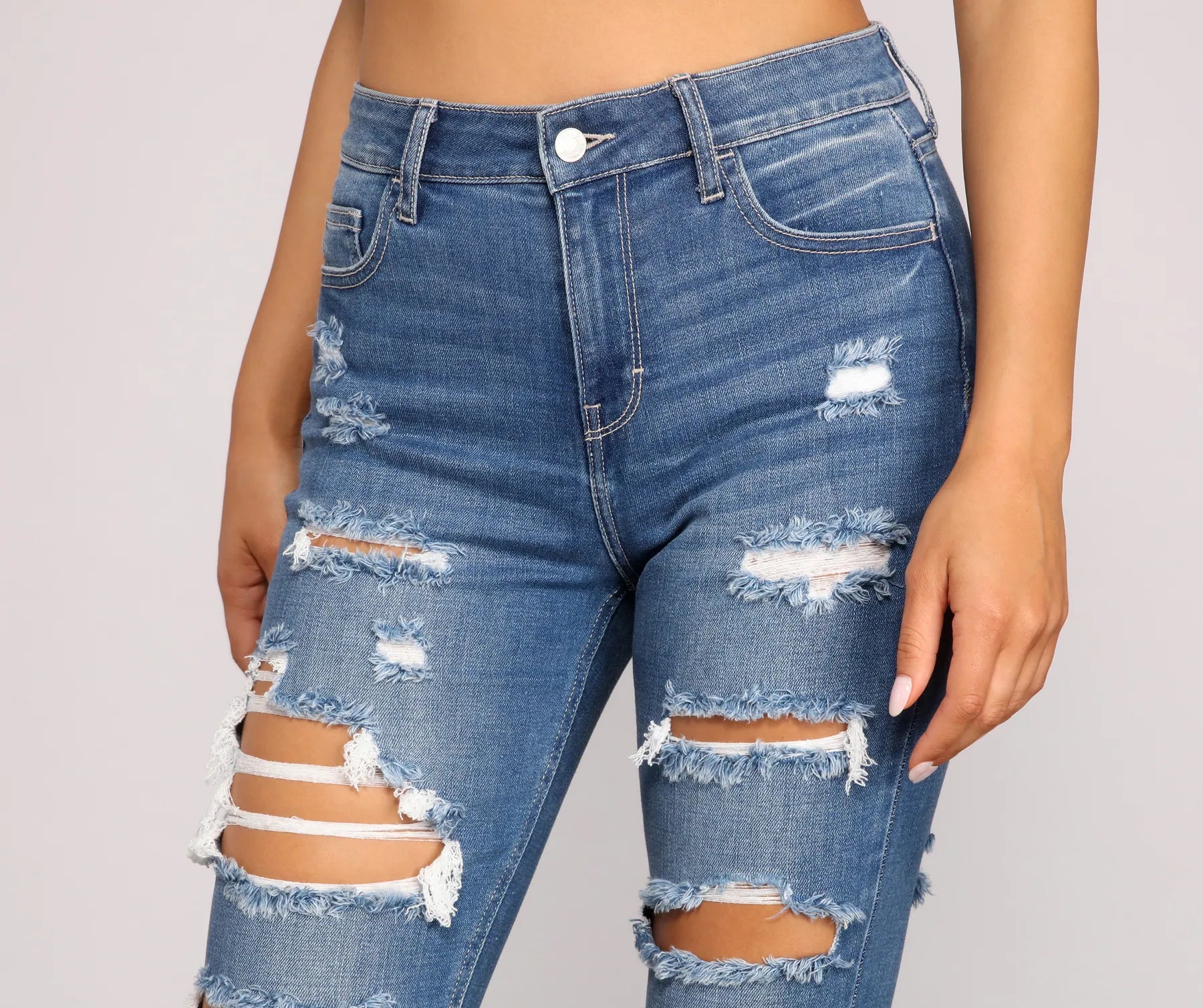Denim Days High Waist Skinny Jeans - Image 3