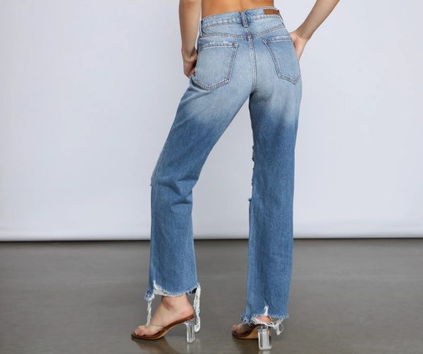 So The Drama High Rise Destructed Boyfriend Jeans - Image 2