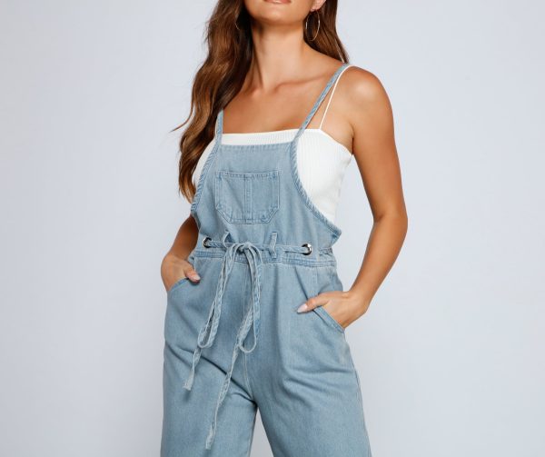 Girl Next Door Wide Leg Overalls - Image 3