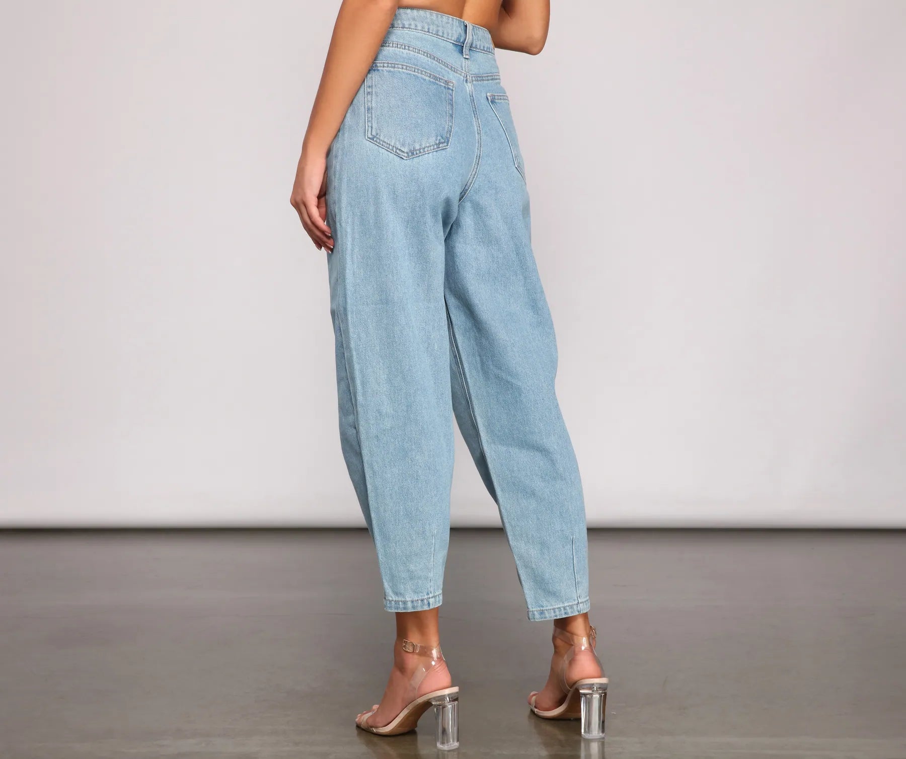 Essential High Rise Balloon Jeans - Image 2