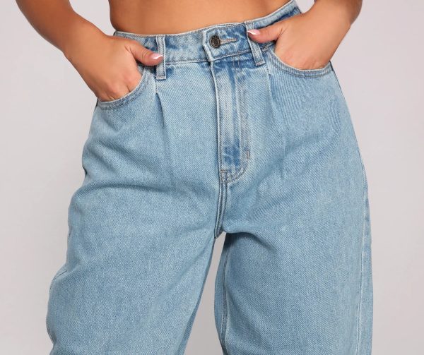 Essential High Rise Balloon Jeans - Image 3