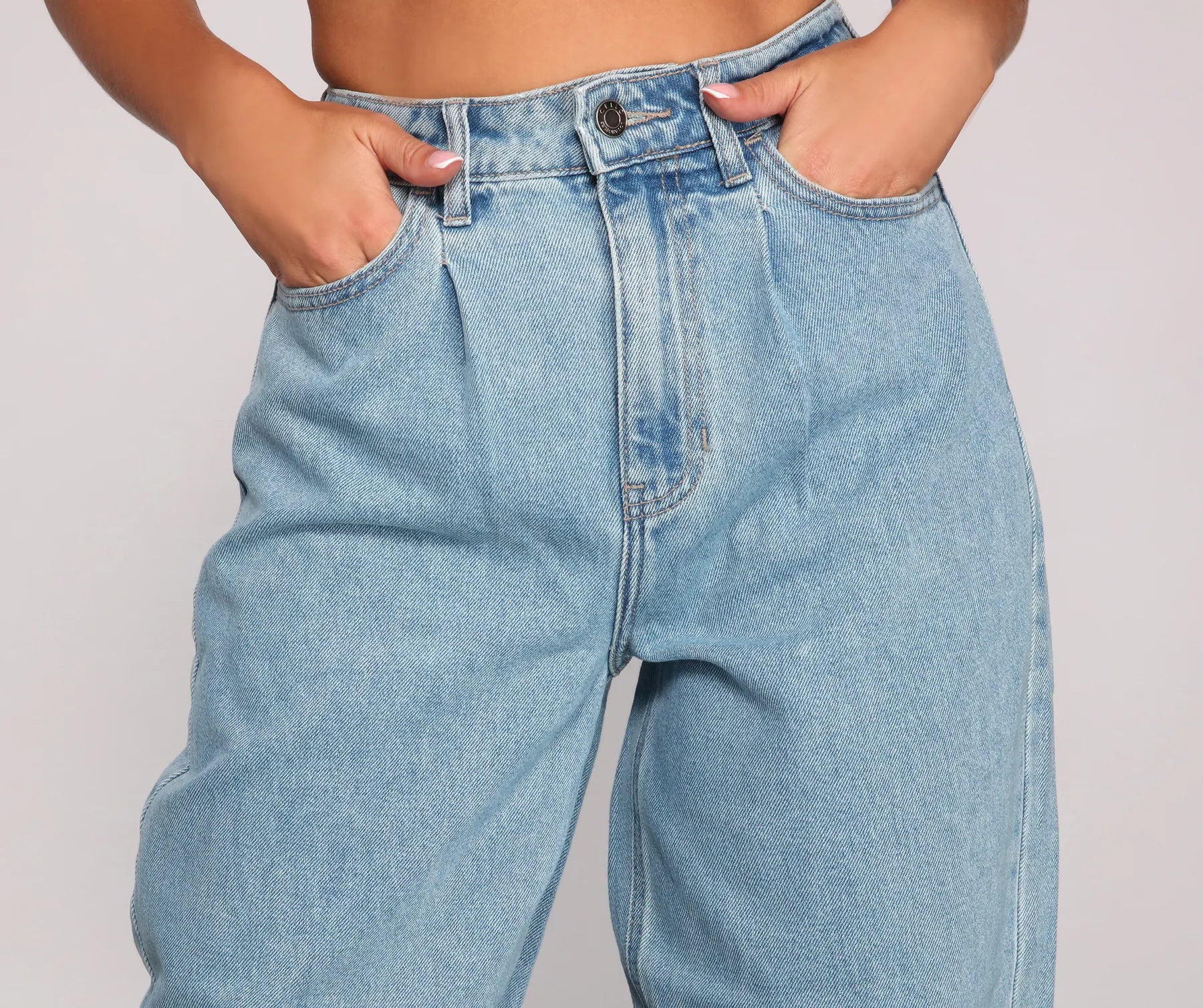 Essential High Rise Balloon Jeans - Image 3
