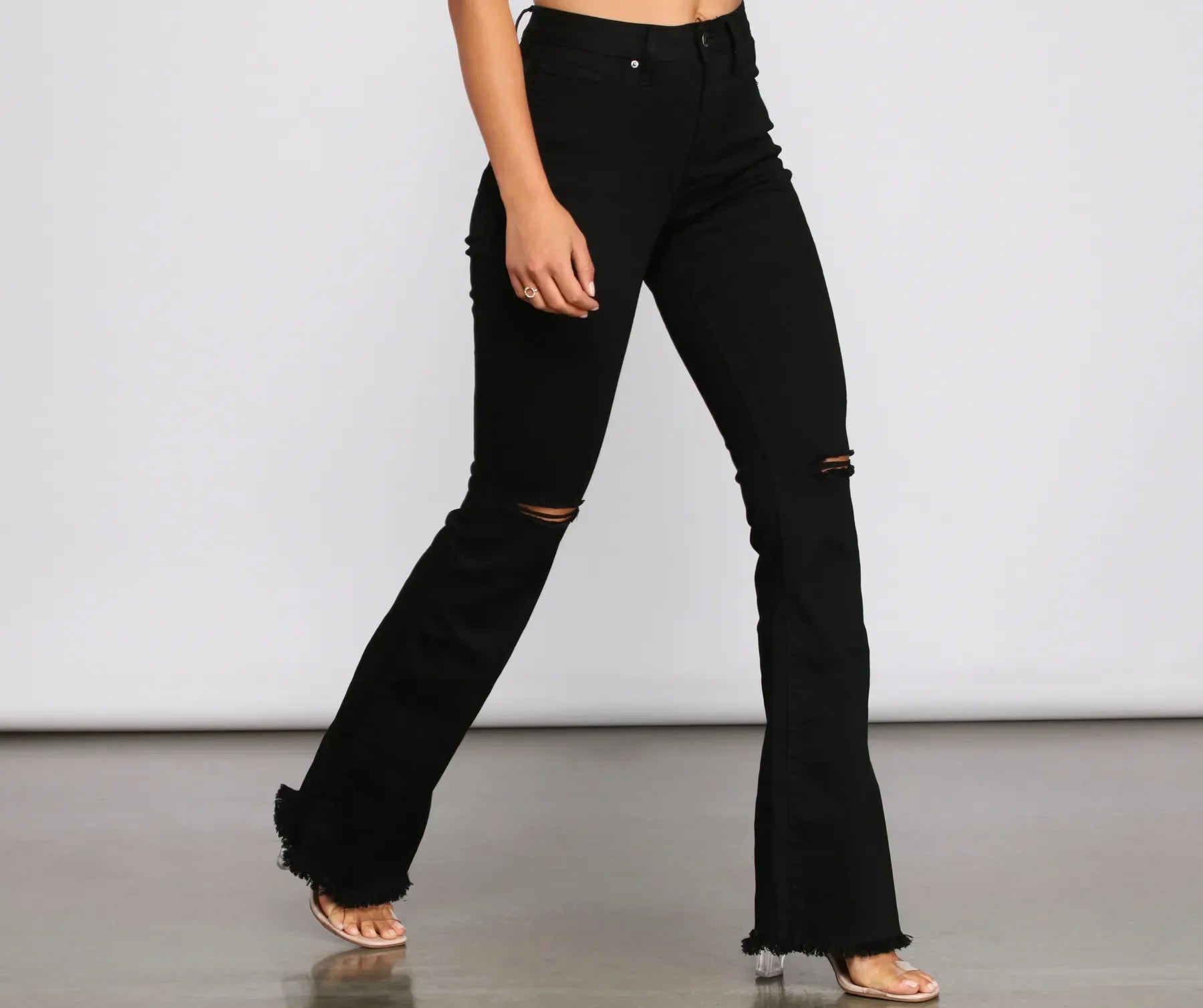 Walk It Out In Style High-Rise Flared Jeans - Image 7