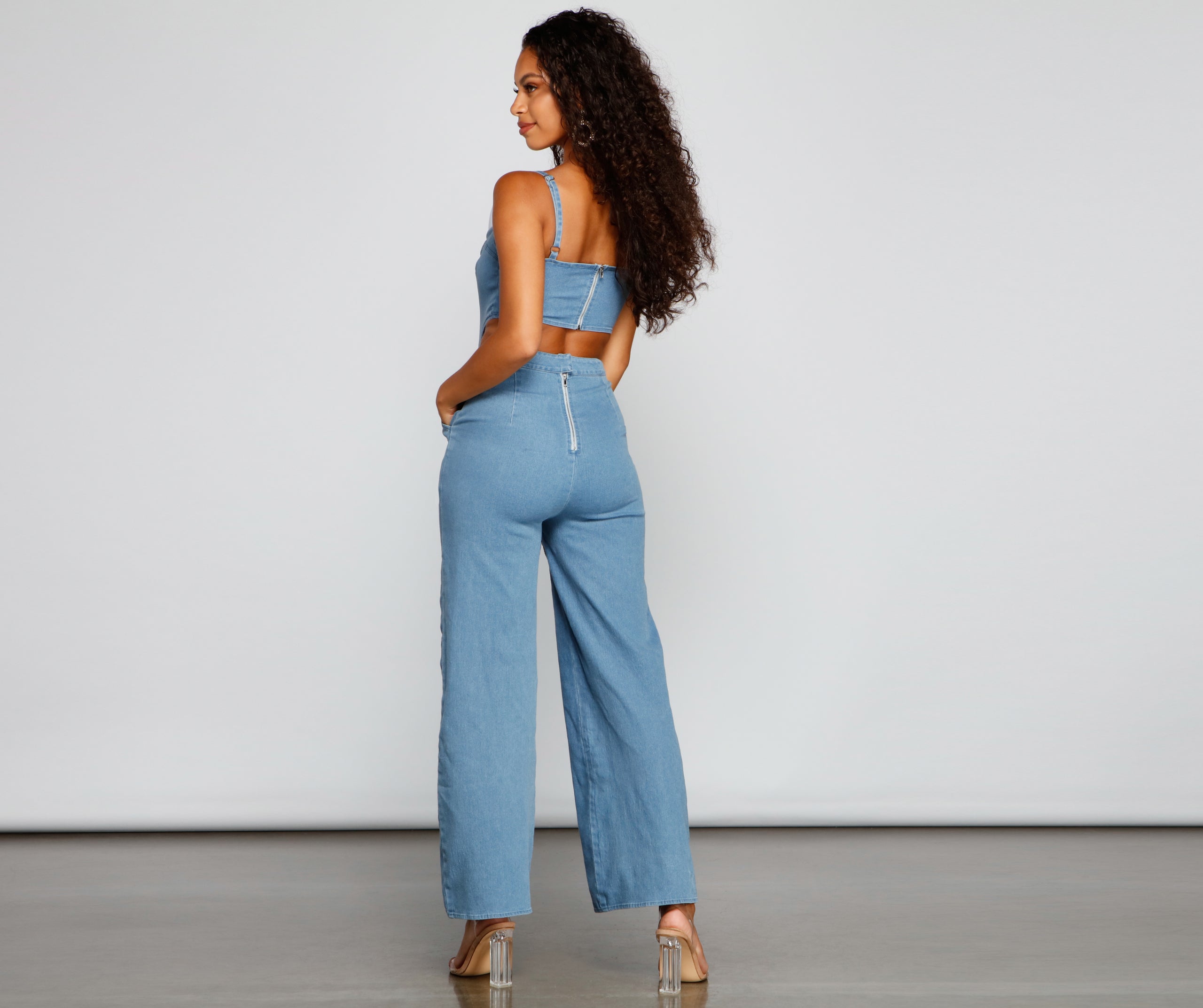 Style Icon Denim Jumpsuit - Image 2
