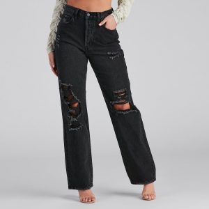 Distressed. But Well Dressed Boyfriend Jeans