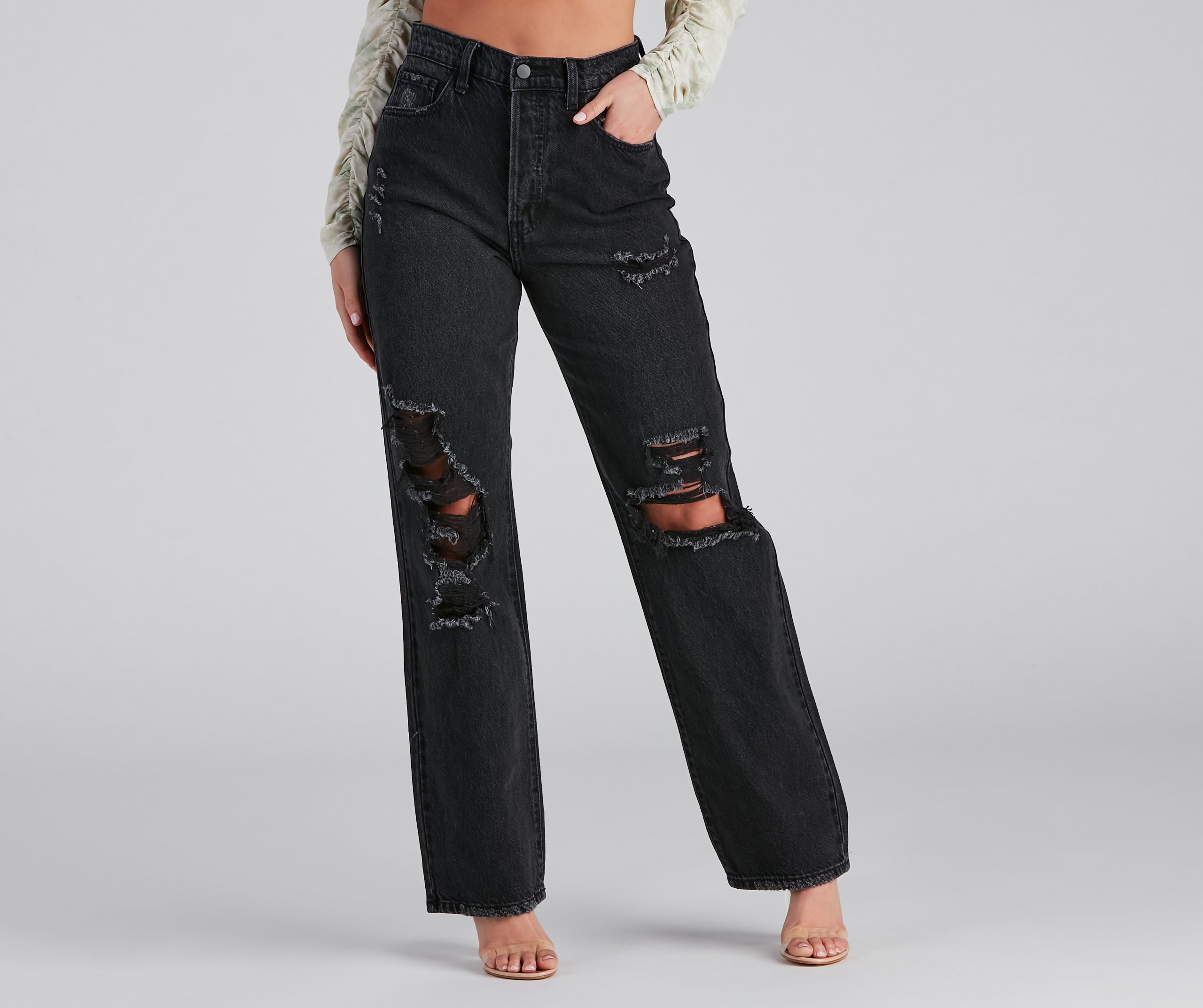 Distressed. But Well Dressed Boyfriend Jeans